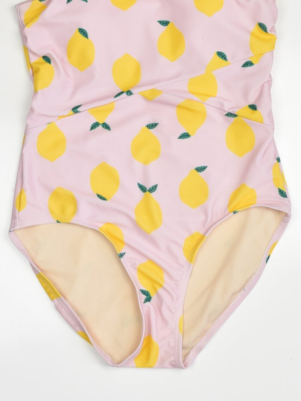 Lime Ricki Lemon Print One-Piece Swimsuit - M - Picture 3 of 7